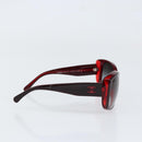 CHANEL Sunglasses plastic Red CC Auth SW1814-5