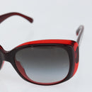 CHANEL Sunglasses plastic Red CC Auth SW1814-7