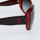 CHANEL Sunglasses plastic Red CC Auth SW1814-8