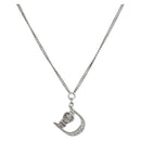 Christian Dior Necklace metal Silver Auth SW1819-1