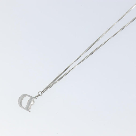 Christian Dior Necklace metal Silver Auth SW1819