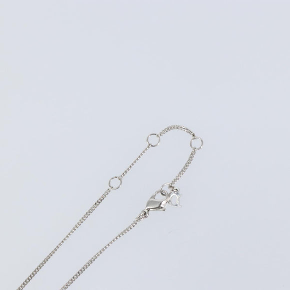 Christian Dior Necklace metal Silver Auth SW1819