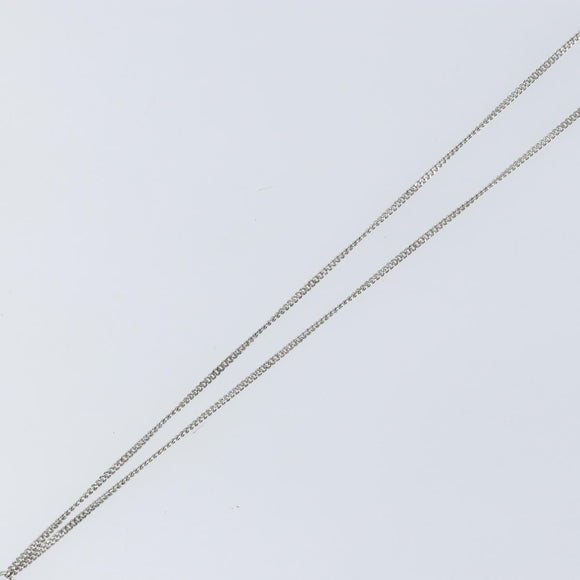 Christian Dior Necklace metal Silver Auth SW1819