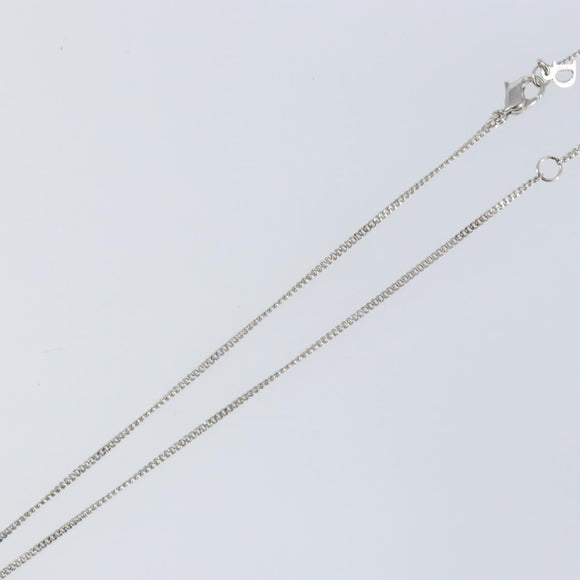 Christian Dior Necklace metal Silver Auth SW1819