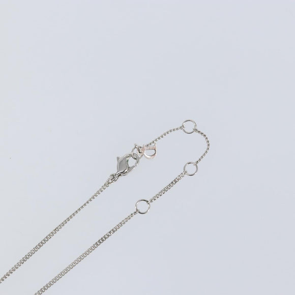 Christian Dior Necklace metal Silver Auth SW1819