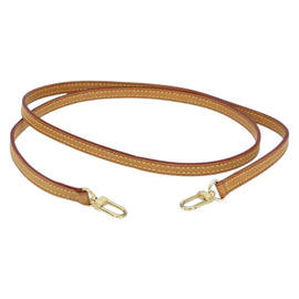 LOUIS VUITTON Shoulder Strap Leather 44.5"" Beige LV Auth SW1820 - 0