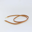 LOUIS VUITTON Shoulder Strap Leather 44.5"" Beige LV Auth SW1820-4