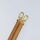 LOUIS VUITTON Shoulder Strap Leather 44.5"" Beige LV Auth SW1820-6