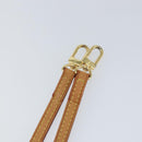 LOUIS VUITTON Shoulder Strap Leather 44.5"" Beige LV Auth SW1820-7