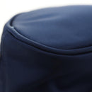 PRADA Clutch Bag Nylon Blue Gold Auth SW1822V-15