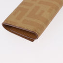FENDI Zucca Canvas Key Case PVC Gold Auth SW1823A-10