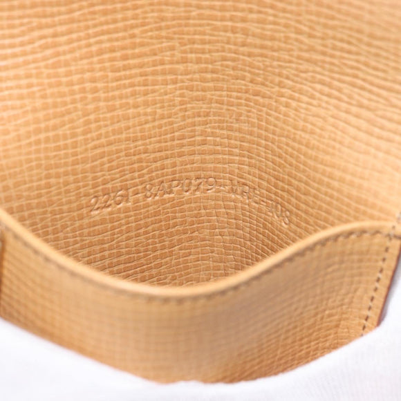 FENDI Zucca Canvas Key Case PVC Gold Auth SW1823A