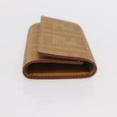 FENDI Zucca Canvas Key Case PVC Gold Auth SW1823A-4