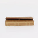 FENDI Zucca Canvas Key Case PVC Gold Auth SW1823A-7