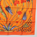 HERMES Carre 90 Scarf ""Ceramique Ottomane"" Silk Orange Auth SW1827M-10