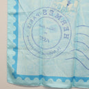 HERMES Carre 90 Scarf ""de passage a Paris"" Silk Light Blue Auth SW1828M-16