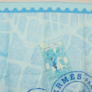 HERMES Carre 90 Scarf ""de passage a Paris"" Silk Light Blue Auth SW1828M-3