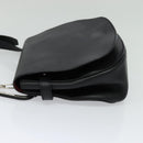BALLY Shoulder Bag Leather Black Auth sw183-3