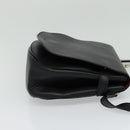 BALLY Shoulder Bag Leather Black Auth sw183-4