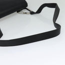 BALLY Shoulder Bag Leather Black Auth sw183-7