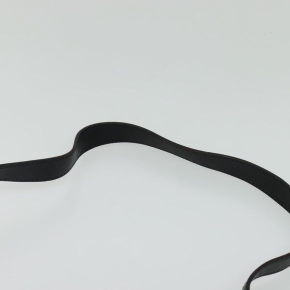 BALLY Shoulder Bag Leather Black Auth sw183