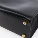 CELINE Tote Bag Leather Black Gold Auth SW1830-15