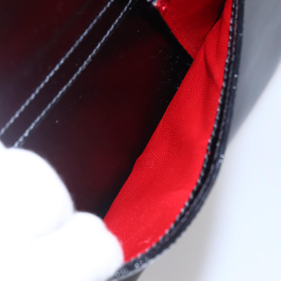 CELINE Tote Bag Leather Black Gold Auth SW1830