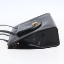 CELINE Tote Bag Leather Black Gold Auth SW1830-3