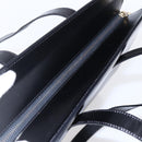 CELINE Tote Bag Leather Black Gold Auth SW1830-6