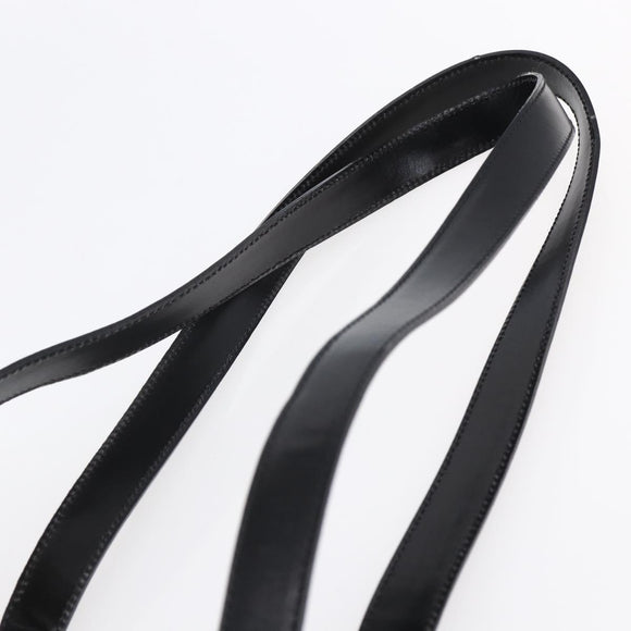 CELINE Tote Bag Leather Black Gold Auth SW1830