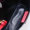 PRADA Panniers Hand Bag Safiano leather 2way Red Gold Auth SW1831V-11