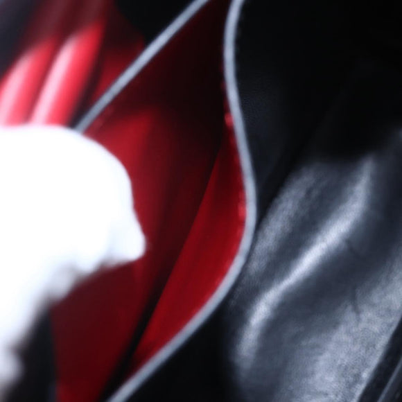 PRADA Panniers Hand Bag Safiano leather 2way Red Gold Auth SW1831V