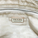 PRADA Chain Shoulder Bag Nylon Light Blue Gold Auth SW1832-19