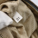 PRADA Chain Shoulder Bag Nylon Light Blue Gold Auth SW1832-12