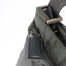 PRADA Shoulder Bag Nylon Gray Silver Auth SW1833-8