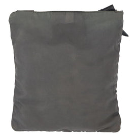 PRADA Shoulder Bag Nylon Gray Silver Auth SW1833 - 0