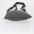 PRADA Shoulder Bag Nylon Gray Silver Auth SW1833-5