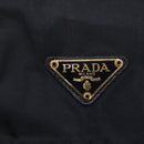 PRADA Chain Shoulder Bag Nylon Navy Gold Auth SW1835-18