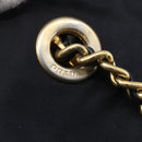 PRADA Chain Shoulder Bag Nylon Navy Gold Auth SW1835-9