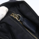 PRADA Chain Shoulder Bag Nylon Navy Gold Auth SW1835-10