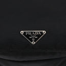 PRADA Shoulder Bag Nylon Black Silver Auth SW1836-18