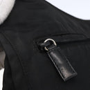 PRADA Shoulder Bag Nylon Black Silver Auth SW1836-19