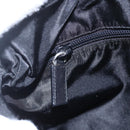 PRADA Shoulder Bag Nylon Black Silver Auth SW1836-21