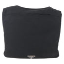 PRADA Shoulder Bag Nylon Black Silver Auth SW1836-13