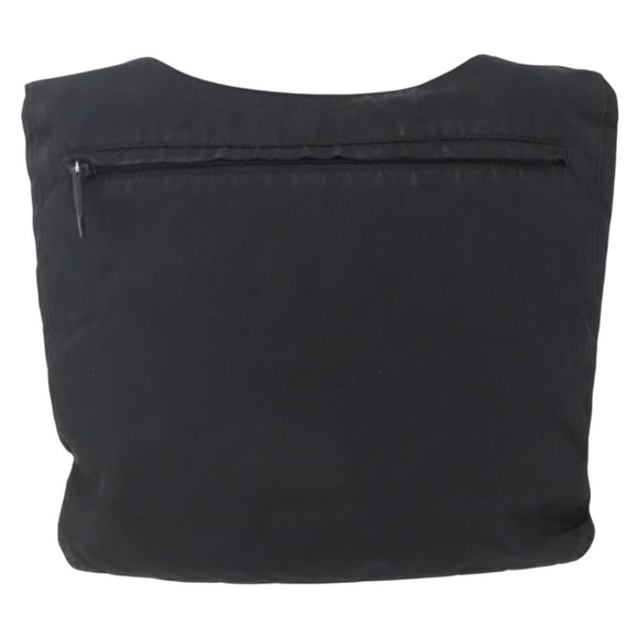 PRADA Shoulder Bag Nylon Black Silver Auth SW1836
