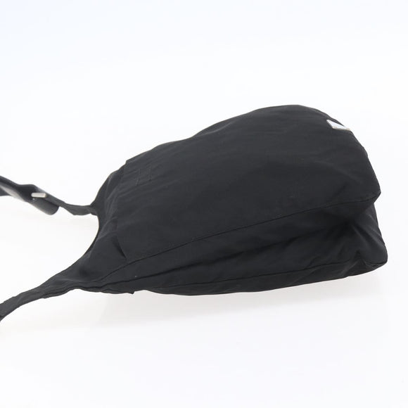 PRADA Shoulder Bag Nylon Black Silver Auth SW1836