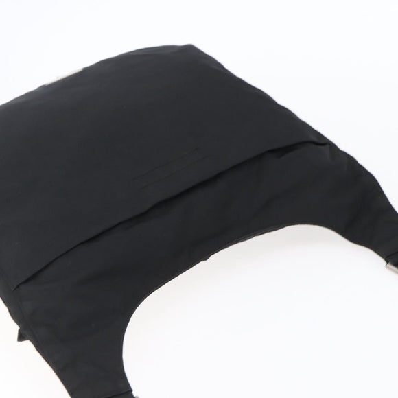 PRADA Shoulder Bag Nylon Black Silver Auth SW1836