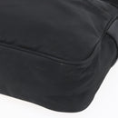 PRADA Shoulder Bag Nylon Black Silver Auth SW1837-9