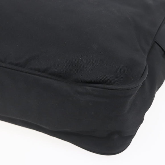 PRADA Shoulder Bag Nylon Black Silver Auth SW1837