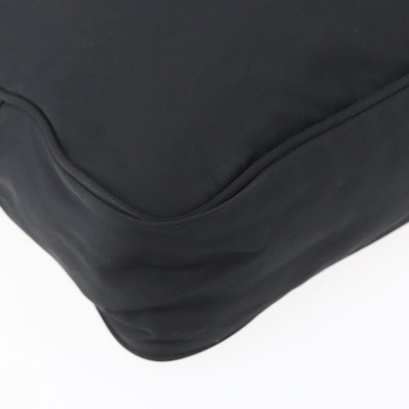 PRADA Shoulder Bag Nylon Black Silver Auth SW1837